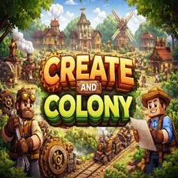 CREATE and COLONY - Better features with Create and MineColonies tag icon