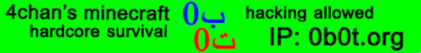 0b0t.org Minecraft Server banner