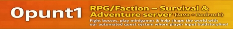 0Punt1 Minecraft Server banner