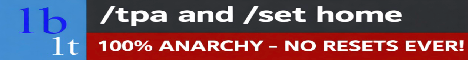 1b1t.cc | CRACKED ANARCHY with TPA AND HOMES Minecraft Server banner