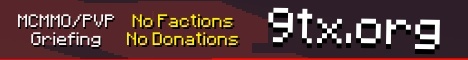 9tx.org Minecraft Server banner
