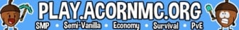 Acorn Minecraft Server banner