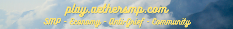 Aether SMP Minecraft Server banner