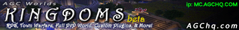 AGCW Kingdoms Minecraft Server banner