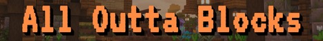 All Outta Blocks Minecraft Server banner