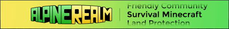 AlpineRealm Minecraft Server banner
