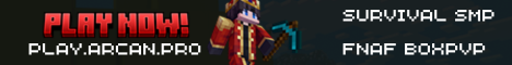 Arcan Network Minecraft Server banner