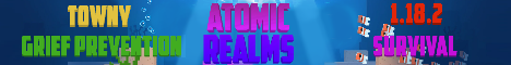 Atomic Realms Minecraft Server banner