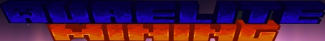 Aurelite Mining Minecraft Server banner