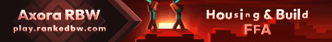 Axora RankedBW Minecraft Server banner