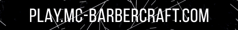 Barbercraft Minecraft Server banner