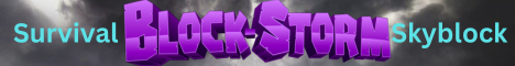 Block-Storm Minecraft Server banner