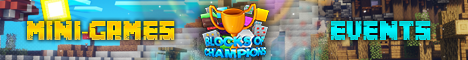 Blocks of Champions Minecraft Server banner