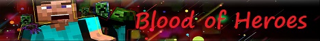 Blood of Heroes Minecraft Server banner