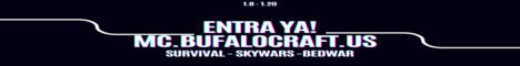 BufaloCraft Minecraft Server banner