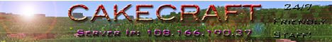 Cakecraft Minecraft Server banner