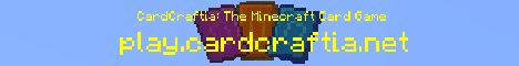 CardCraftia The Minecraft Card Game Minecraft Server banner