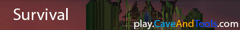 Cave & Tools Minecraft Server banner