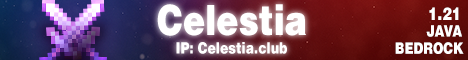 Celestia Minecraft Server banner