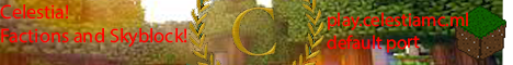 Celestia Minecraft Server banner