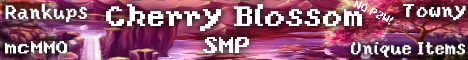 Cherry Blossom SMP Minecraft Server banner