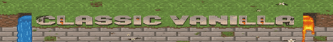 Classic Vanilla Minecraft Server banner