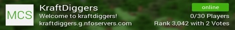 CraftDiggers Minecraft Server banner