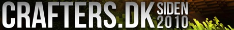 Crafters.dk - Dansk minecraft siden 2010 Minecraft Server banner