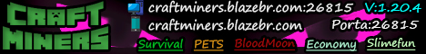 CraftMiners Minecraft Server banner