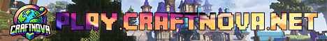 CraftNova Minecraft Server banner