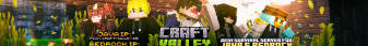 ⭐ CraftValley ⭐ Dein Survival Server ❤️ Minecraft Server banner