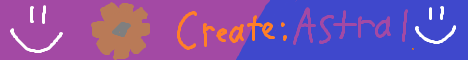 Create Astral Minecraft Server banner