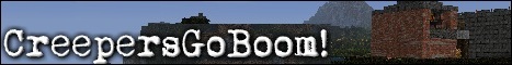 CreepersGoBoom! Minecraft Server banner