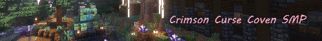 Crimson Curse Coven Minecraft Server banner