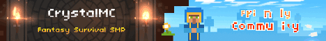 CrystalMC Minecraft Server banner