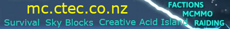CTEC World Minecraft Server banner