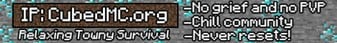 CubedMC Minecraft Server banner