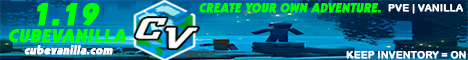 CubeVanilla Minecraft Server banner