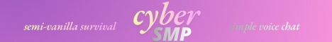 CyberSMP Minecraft Server banner