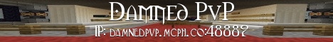 Damned PvP Minecraft Server banner