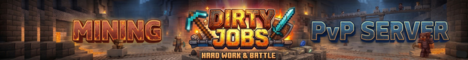Dirty Jobs Minecraft Server banner