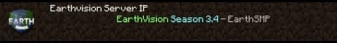 EarthVision Minecraft Server banner