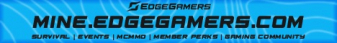 EdgeGamers Organization Minecraft Server banner