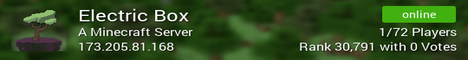 Electric Box Minecraft Server banner