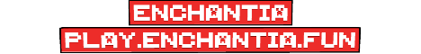 Enchantia one block Minecraft Server banner