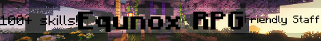 Equnox RPG Minecraft Server banner