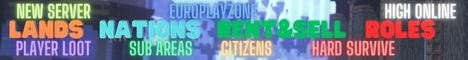 EuroPlayZone Lands Wars Opened 11 07 Minecraft Server banner