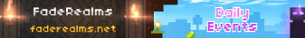 FadeRealms Minecraft Server banner
