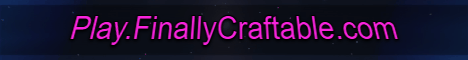 Finally Craftable Minecraft Server banner