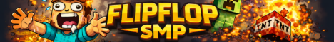 FLIPFLOP SMP — This Isn’t Your Average Survival Server Minecraft Server banner